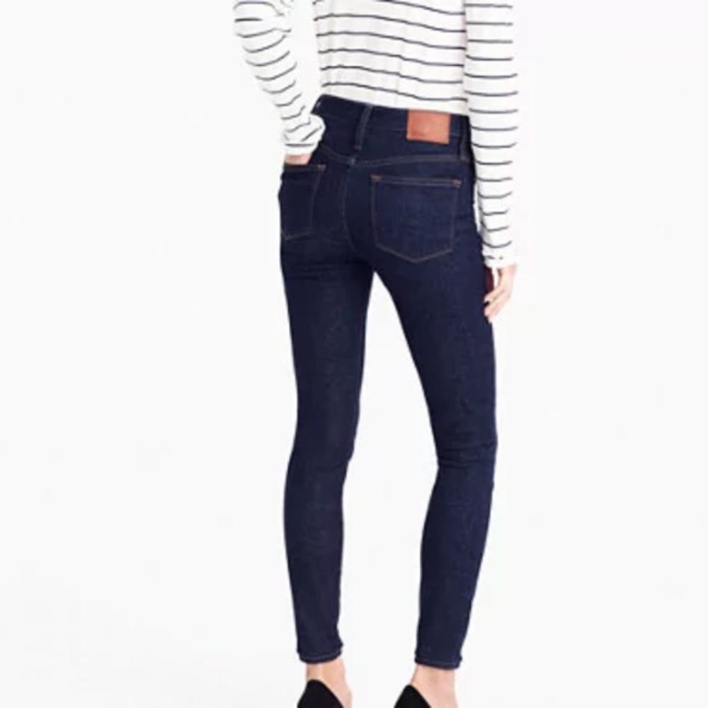 J. Crew Women's Toothpick Dark Wash Jeans